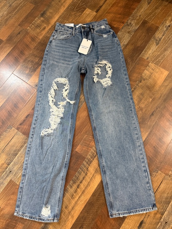 DOGMA Denim - DOGMA Denim Distressed Straight Leg Jeans Size 3/25 NWT